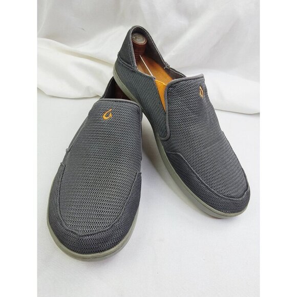 Olukai Nohea Mesh Mens Size 11 Brown Slip On Embroidered Logo Comfort Sneakers - Picture 9 of 14